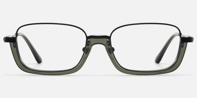 Basel - Matte Black Visible Wire Rim Frames by Vooglam