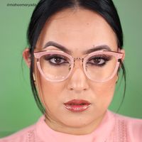 Odessa - Pink Cat Eye Glasses - 11