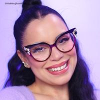 Yulanda - Cat Eye Purple Eyeglasses - 10