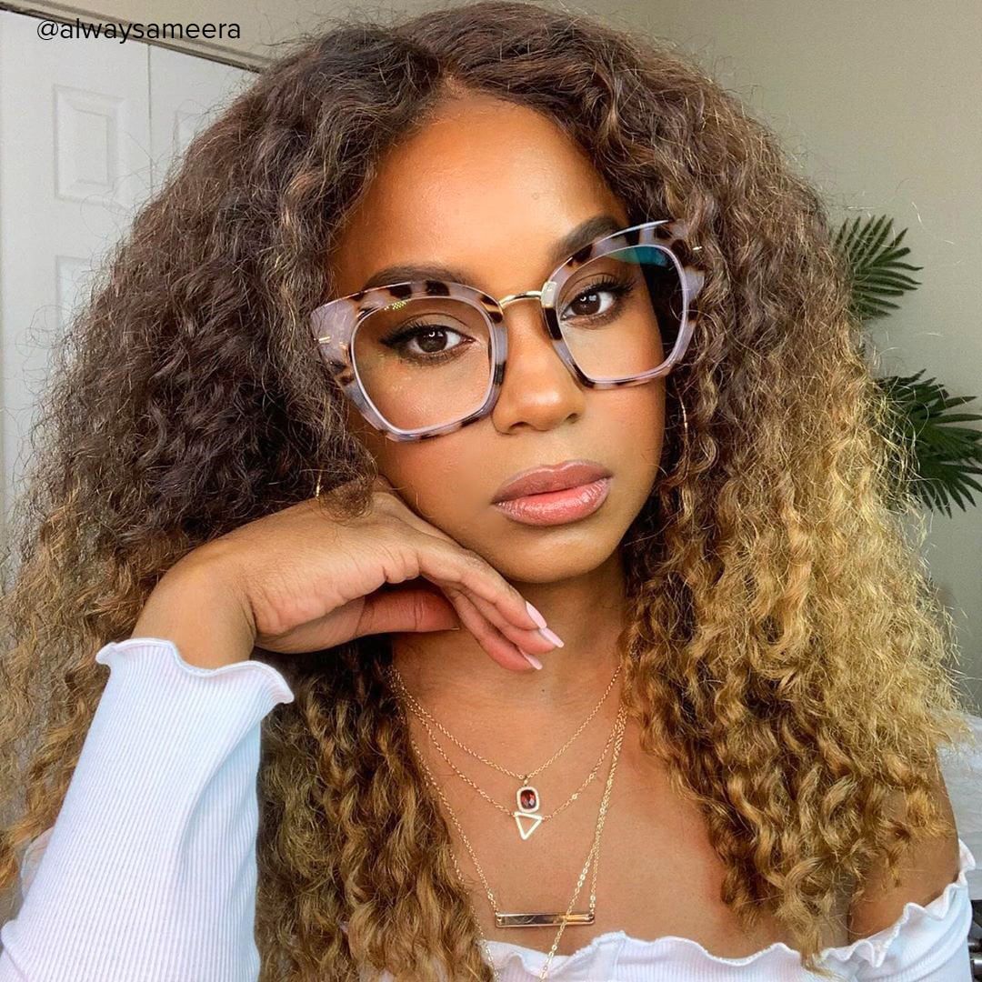 Paulina - Square Tortoise Eyeglasses - 8