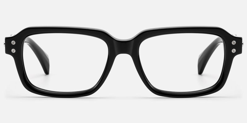 Anacortes - Rectangle Black Eyeglasses