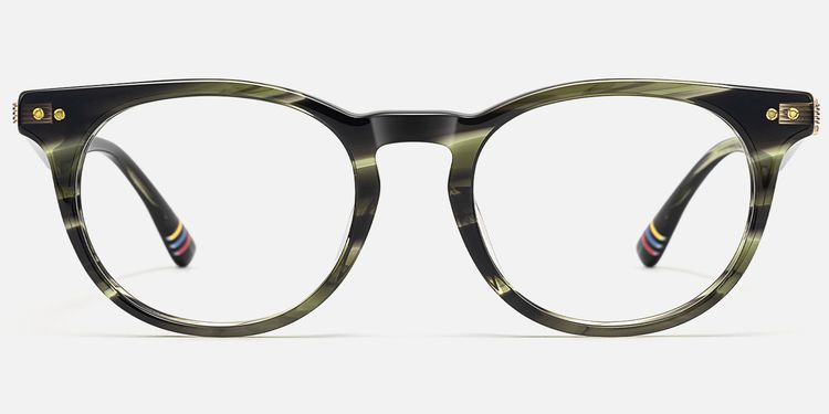 Vintel - Rectangle Green Eyeglasses by Vooglam