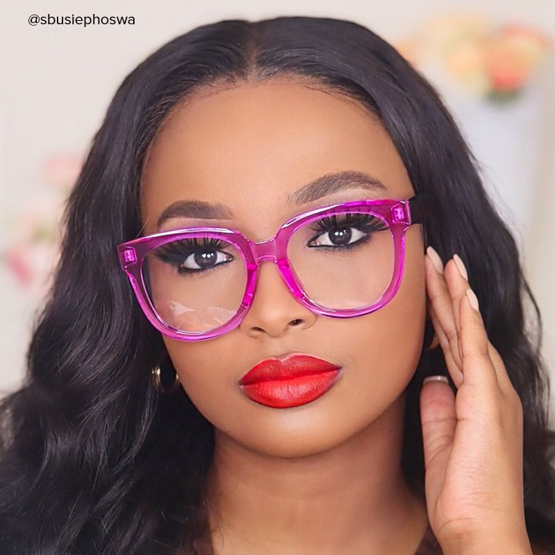 Vernetta - Square Purple Eyeglasses - 7