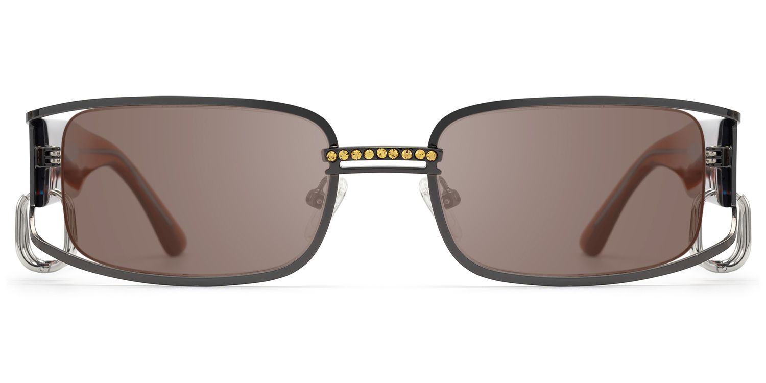 Riff - Huggie Deco Narrow Rectangle Sunglasses by Vooglam Product Details 1