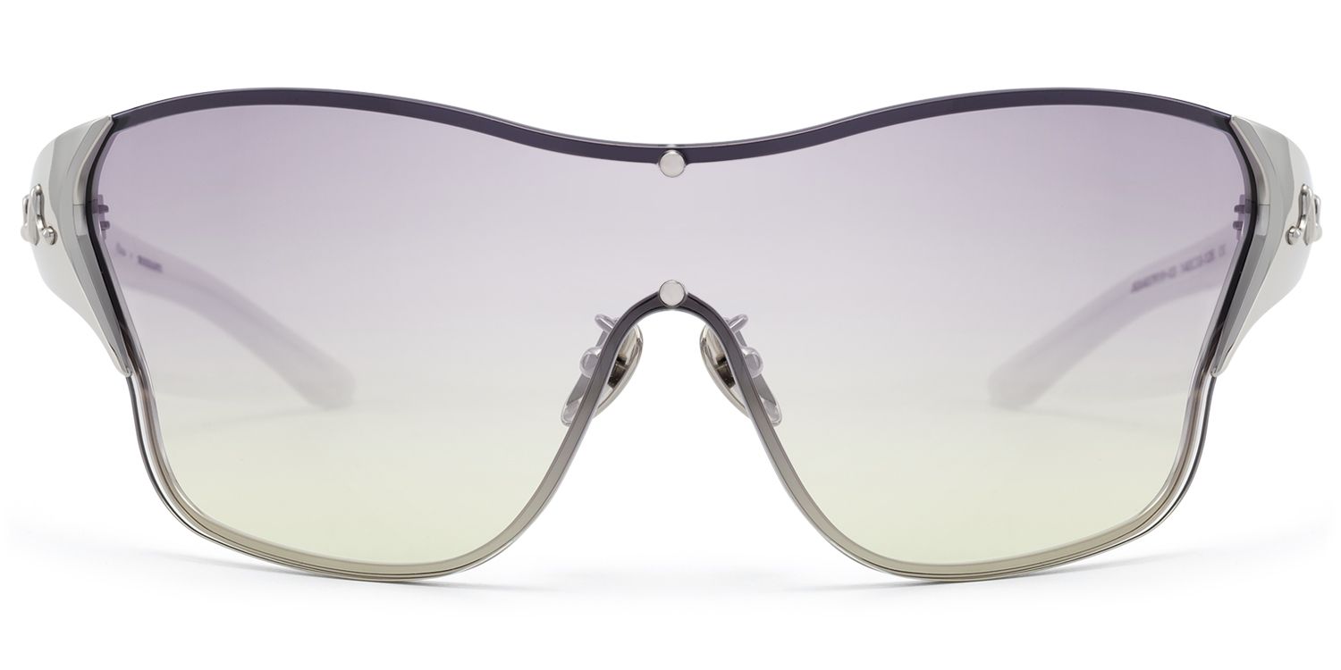 Suzuka - Pearlescent White Fashion Shield Shades by Vooglam Product Details 1