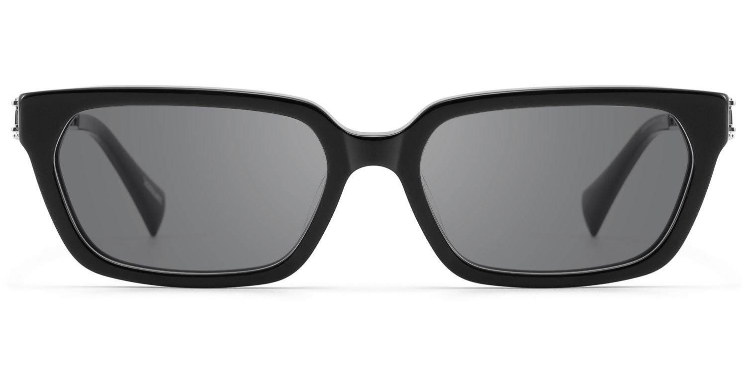 Scarpa - Black Double Wire Gray Tint Sunglasses by Vooglam Product Details 1