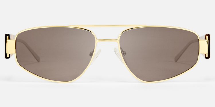 Orbit - Aviator Gold Sunglasses by Vooglam