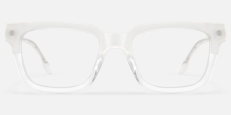 Strobe - Rectangle Transparent Eyeglasses by Vooglam