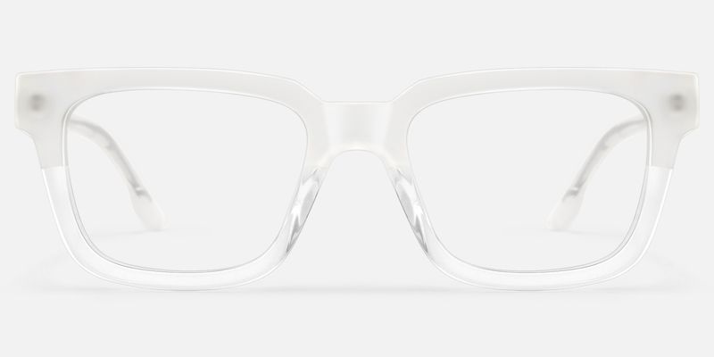 Strobe - Rectangle Transparent Eyeglasses by Vooglam