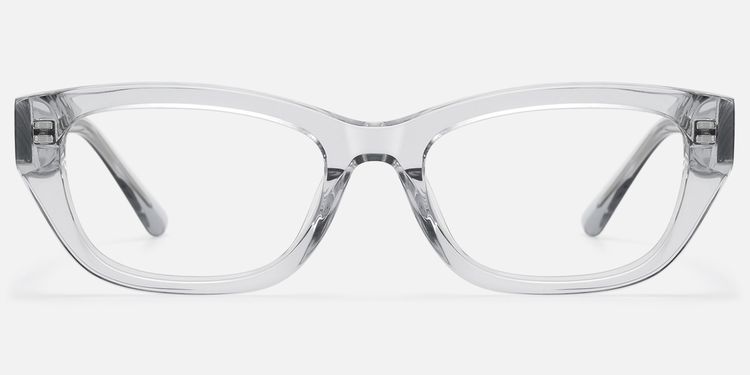 Riven - Crystal Grey Thick Cat Eye Frames by Vooglam