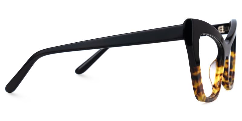 Bader - Cat Eye Black/Tortoise Eyeglasses - 4