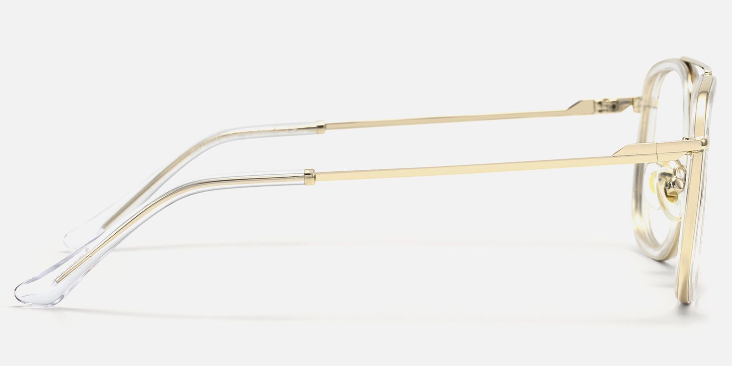 Breeze - Aviator Transparent Eyeglasses by Vooglam - Side View