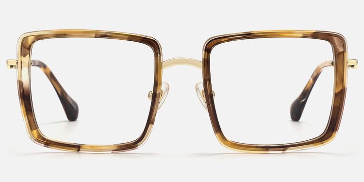 Harmony - Square Tortoise Eyeglasses by Vooglam