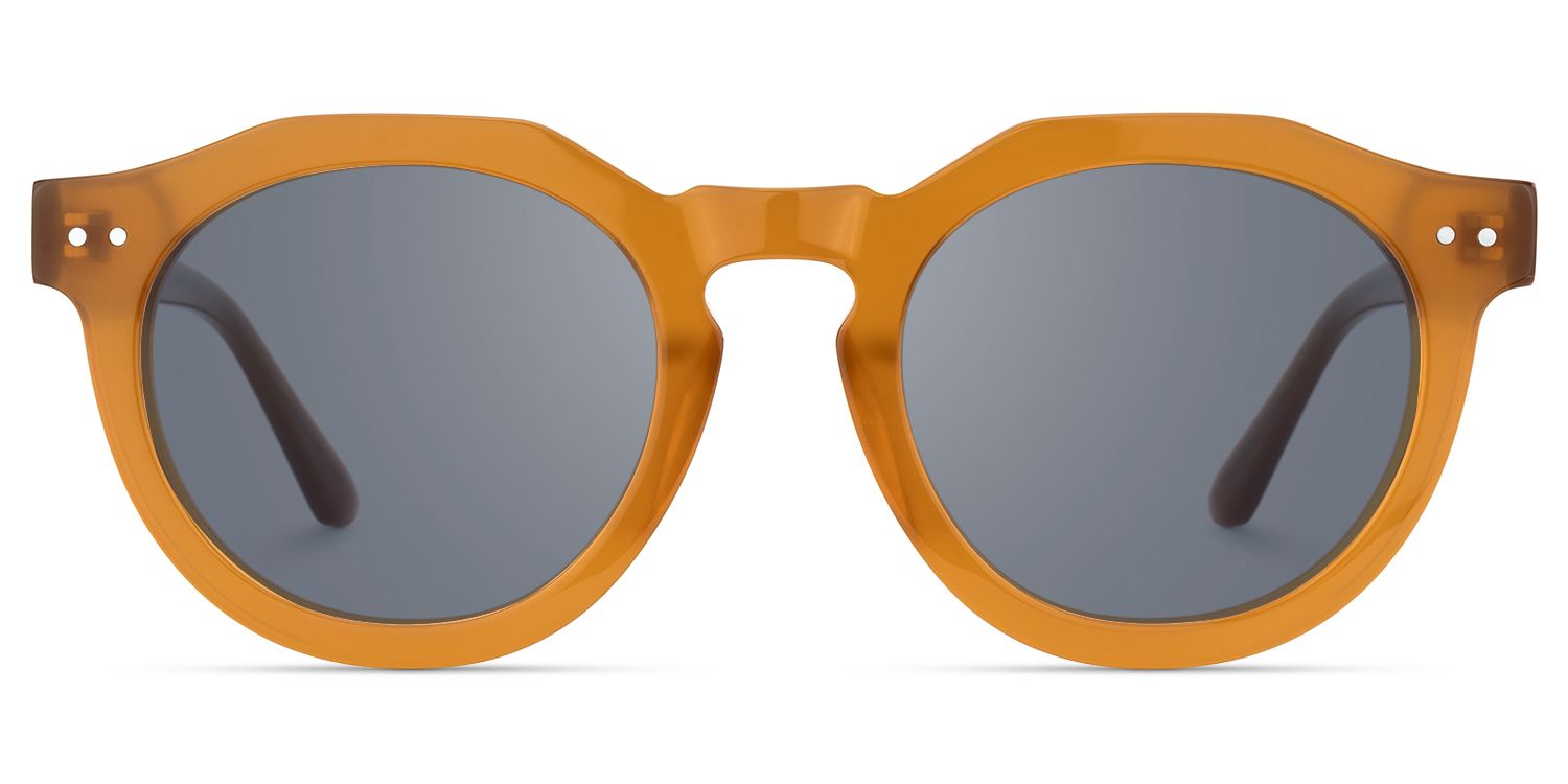 Aubrey - Geometric Brown Sunglasses by Vooglam Product Details 1