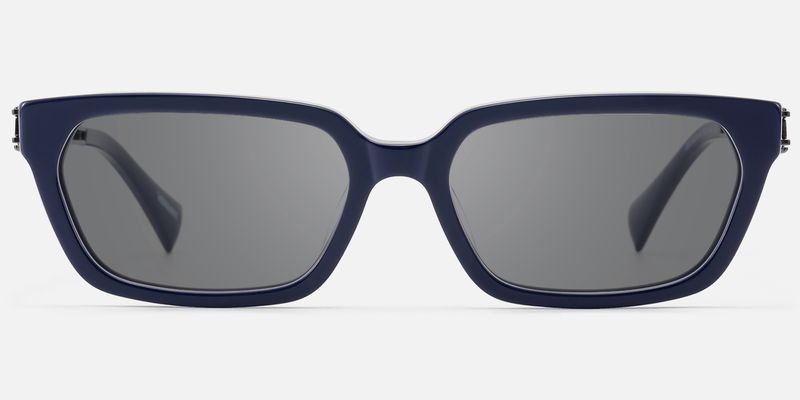 Scarpa - Bold Blue Double Wire Sunglasses by Vooglam