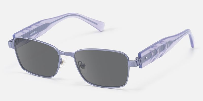 Toyo - Matte Purple Pearlescent Sunglasses by Vooglam