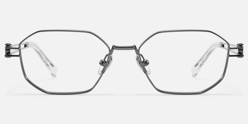 Loos - Daily Gunmetal Double Wire Temple Glasses by Vooglam