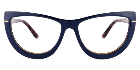 Rhea - Butterfly Dark/Blue Eyeglasses