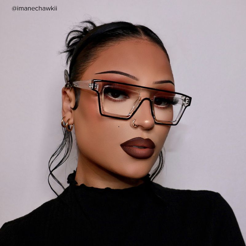 Treva - Rectangle Crystal Eyeglasses - 12