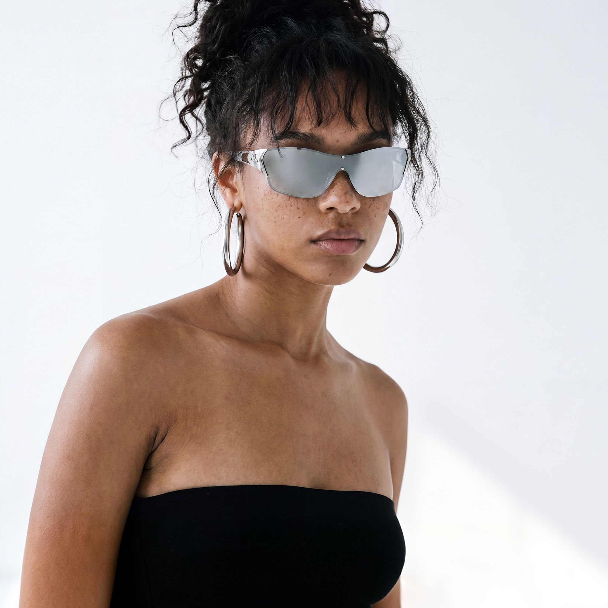 Brand Story: Behind the design of Suzuka - One Piece Shiny Silver Shield Sunglasses by Vooglam