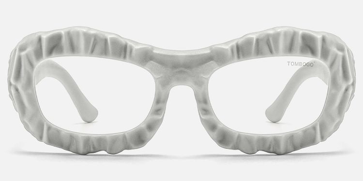The Geologist - Bold Gray Marble Glasses by Vooglam
