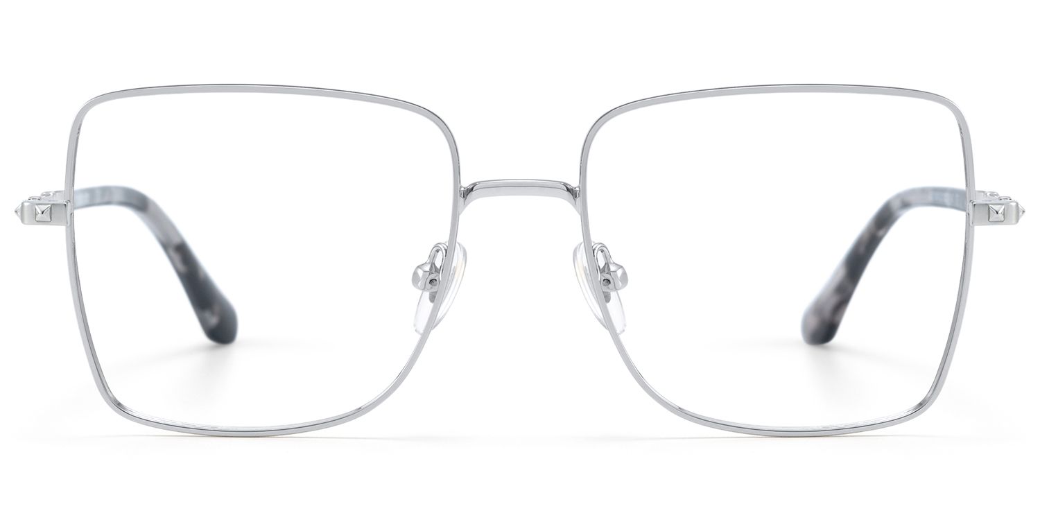 Devereux - Thin Metal Square Silver Eyeglasses by Vooglam Product Details 1