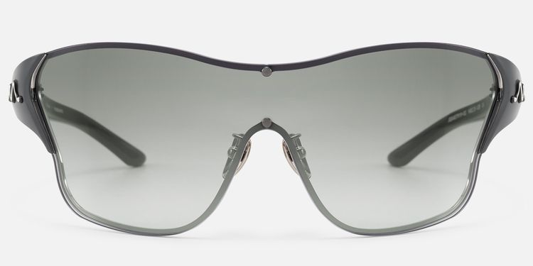 Suzuka - Black Shield Shades with Graident Tint by Vooglam