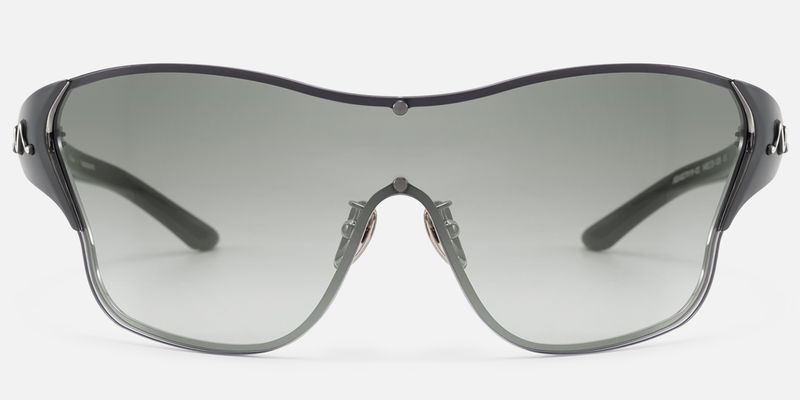 Suzuka - Black Shield Shades with Graident Tint by Vooglam