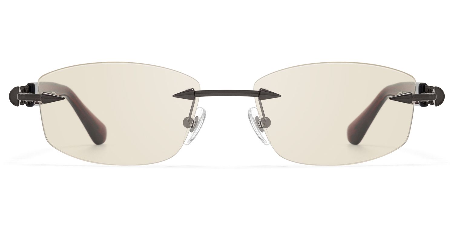 Fracture - Light Brown Tint Spike Sunglasses by Vooglam Product Details 1