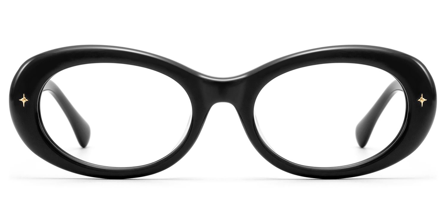 Vexa- Black Chunky Zebra Print Glasses by Vooglam Product Details 1