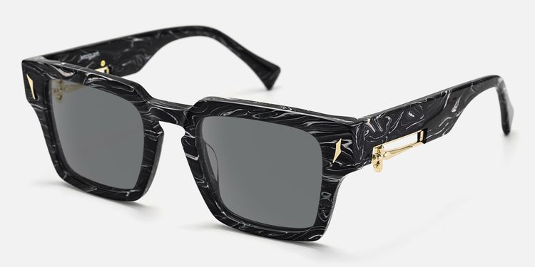Stiletto - Black Marble Sword Sunglasses by Vooglam