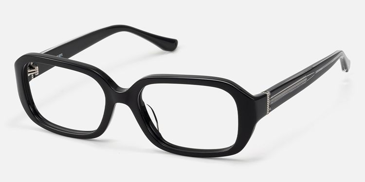 Mies - Exposed Hardware Acetate Black Frames by Vooglam