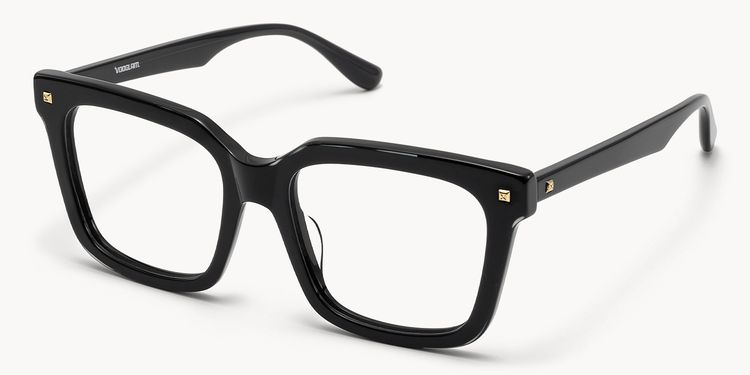 Vernetta - Square Dark/Green Eyeglasses | Vooglam