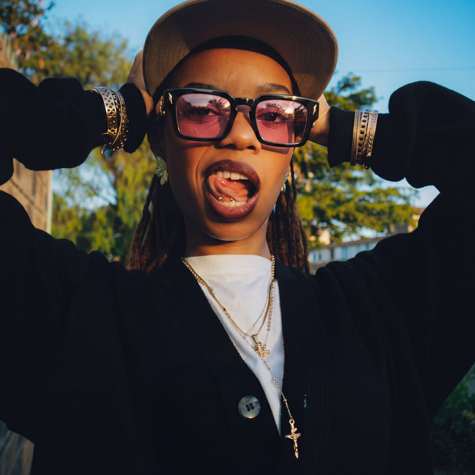 Brand Story: Behind the design of Stiletto - Pink Tinted Black Sword Sunglasses by Vooglam