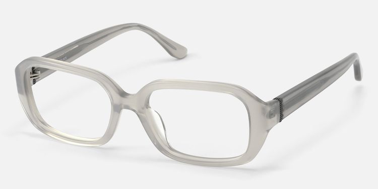 Mies - Translucent Silver Glasses with Screw Deco by Vooglam