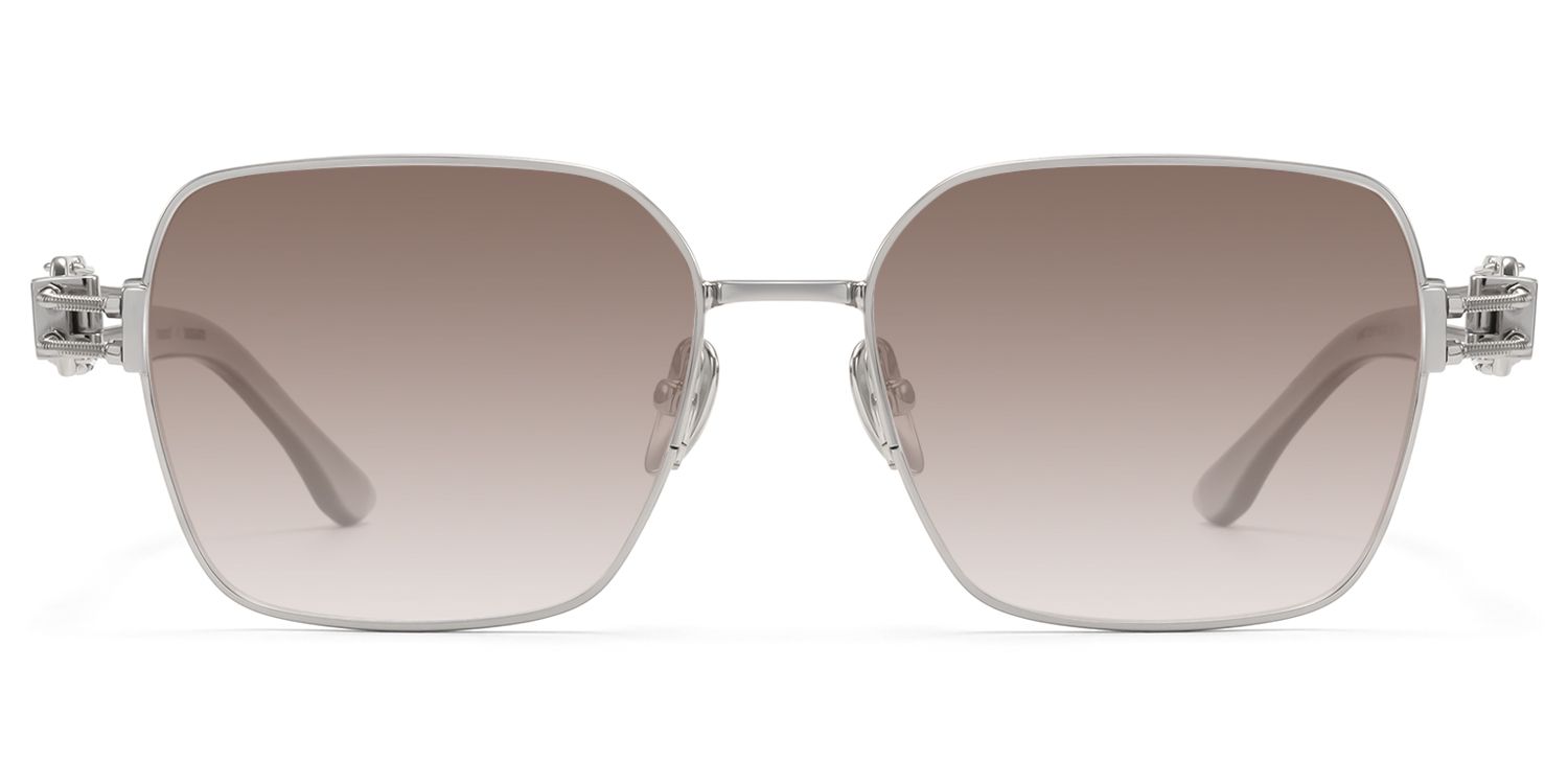 The Architect - Silver Carabiner Brown Sunglasses by Vooglam Product Details 1