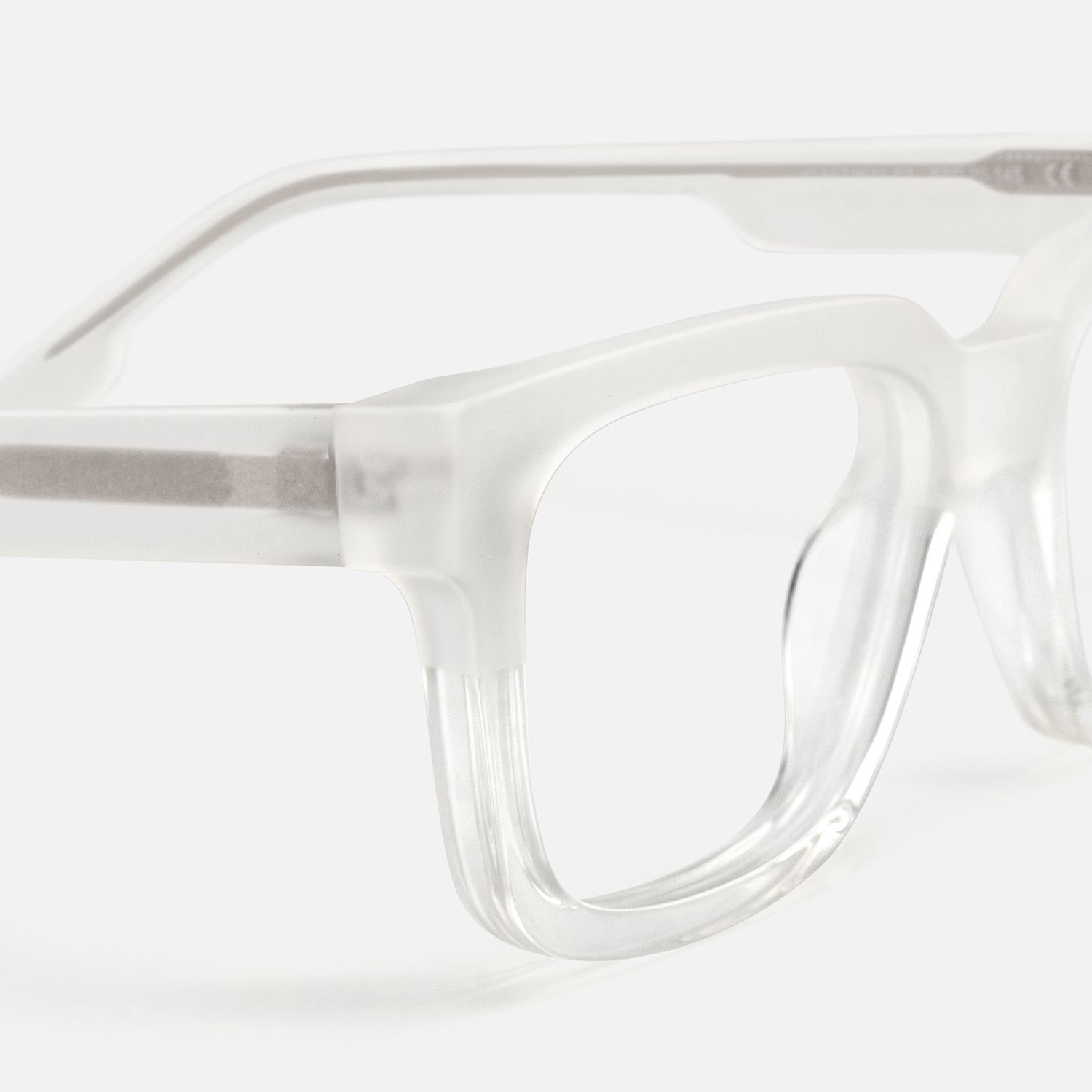 Strobe - Rectangle Transparent Eyeglasses by Vooglam - Design Details