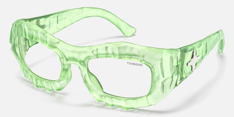 The Geologist - Clear Water Green Stone Glasses by Vooglam