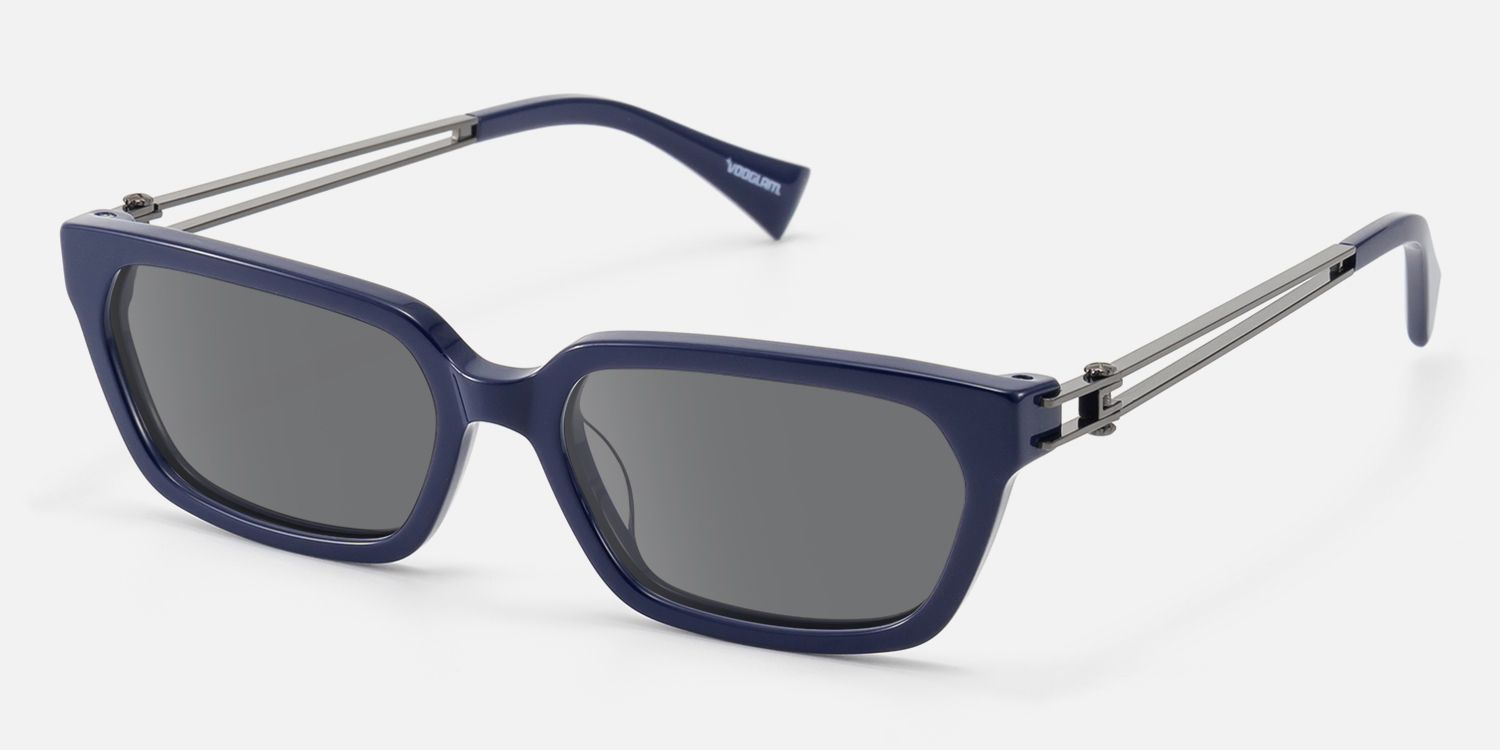 Scarpa - Bold Blue Double Wire Sunglasses by Vooglam - Front View