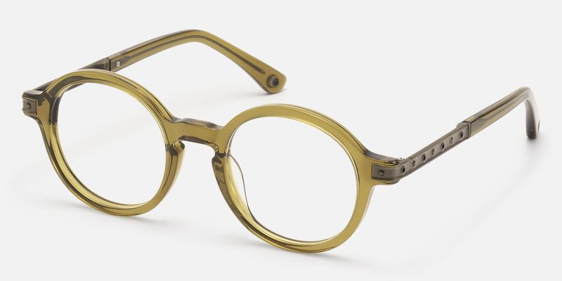 Lennon - Round Brown Eyeglasses