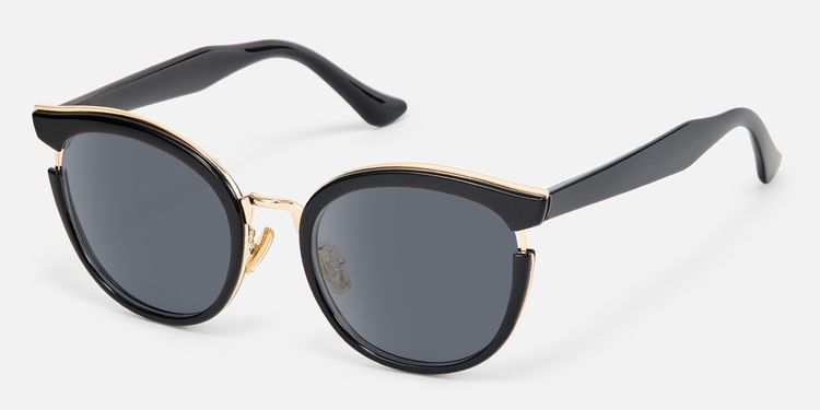 Retro - Black Cat eye Sunglasses by Vooglam