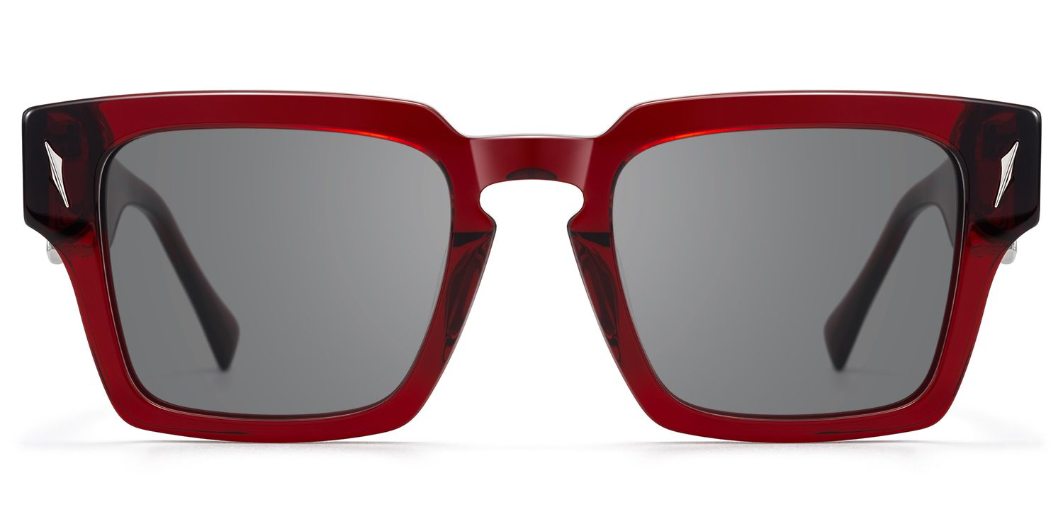 Stiletto - Red Sword Rectangle Sunglasses by Vooglam Product Details 1