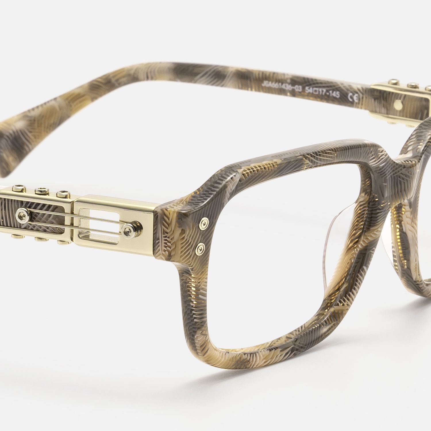 Anacortes - Light Brown Pattern Guitar Glasses by Vooglam - Design Details