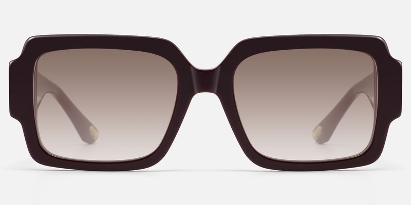 Axis - Burgundy Gradient Tint Sunglasses by Vooglam