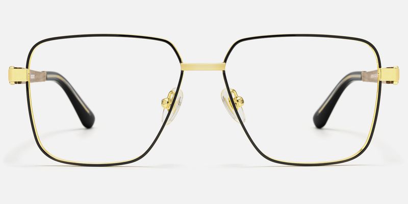 Griot - Square Black Eyeglasses by Vooglam