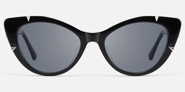 Slay - Black Spike Gothic Cat Eye Sunglasses by Vooglam