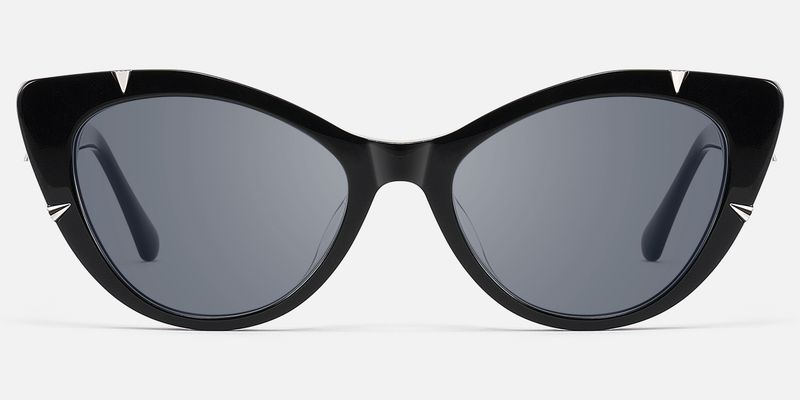 Slay - Black Spike Gothic Cat Eye Sunglasses | Vooglam