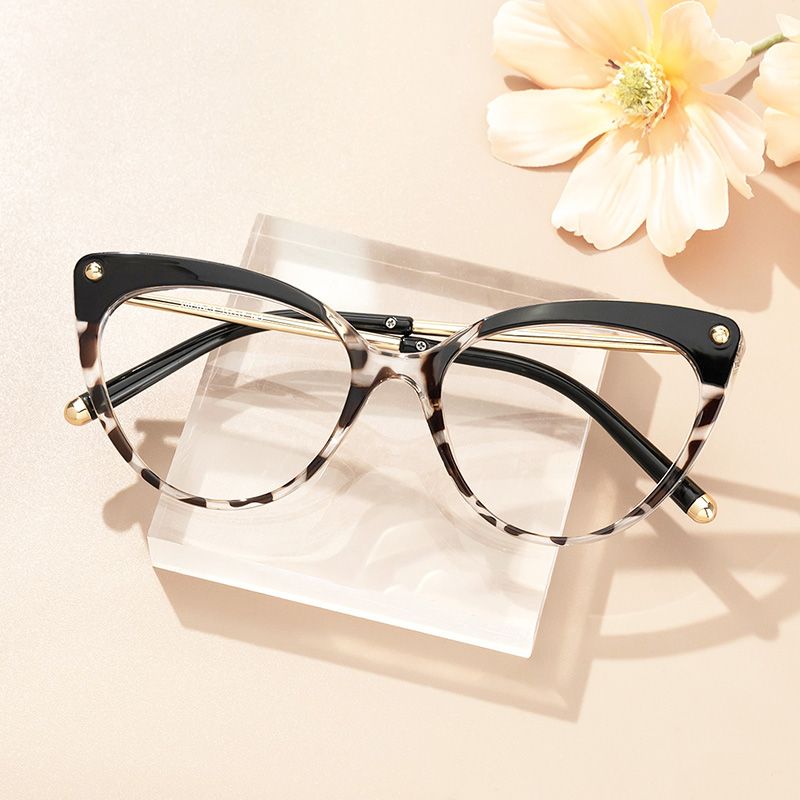 Drusilla - Cat Eye Black Eyeglasses | Vooglam On Model