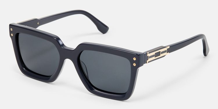 Cavalier - Rectangle Grey Sunglasses by Vooglam