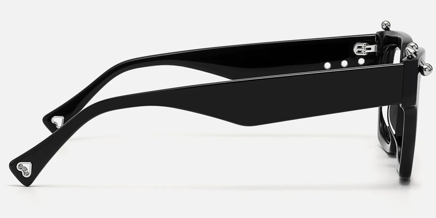 Butta - Cat Eye Marble Eyeglasses | Vooglam Side View